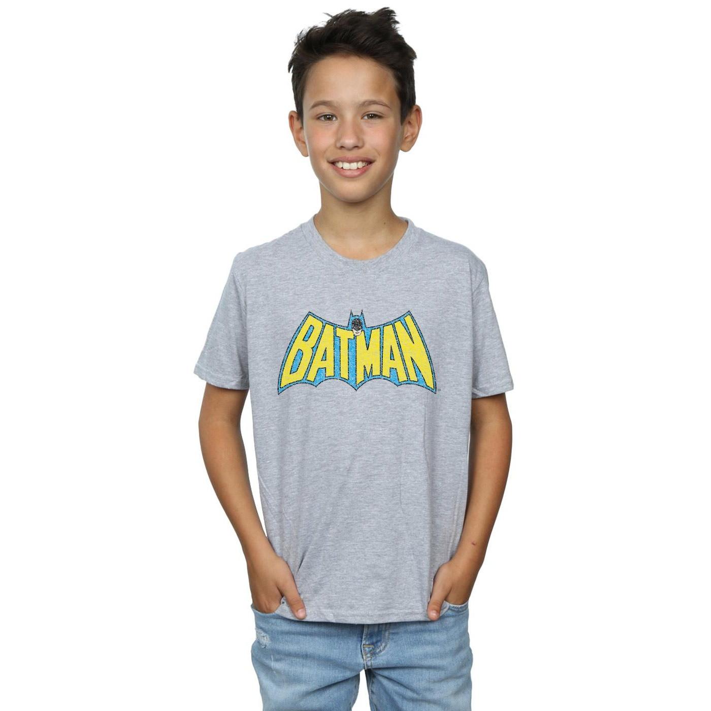 DC COMICS  Tshirt BATMAN CRACKLE LOGO 