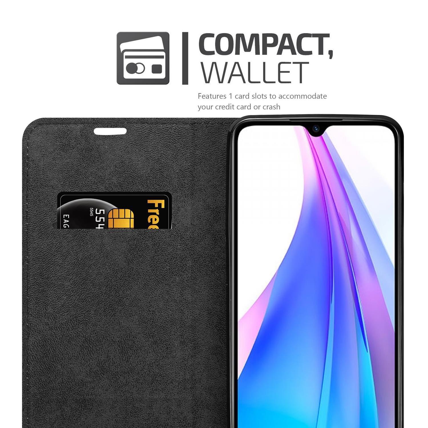 Cadorabo  Housse compatible avec Xiaomi RedMi NOTE 8T - Coque de protection avec fermeture magnétique, fonction de support et compartiment pour carte 