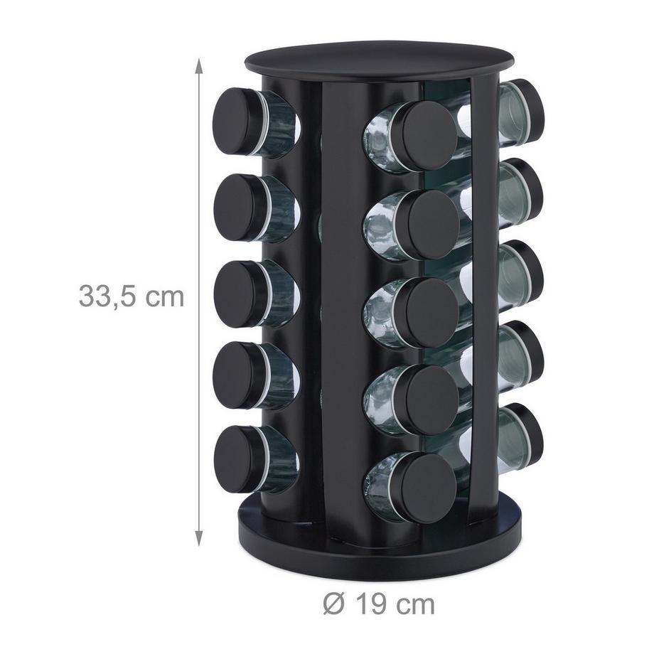 Northio Carosello delle spezie con 20 barattoli  