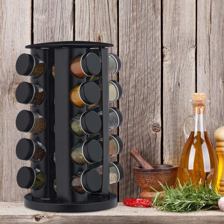 Northio Carosello delle spezie con 20 barattoli  