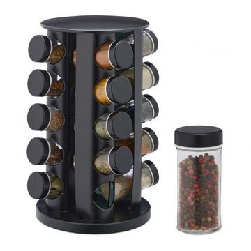 Carosello delle spezie con 20 barattoli