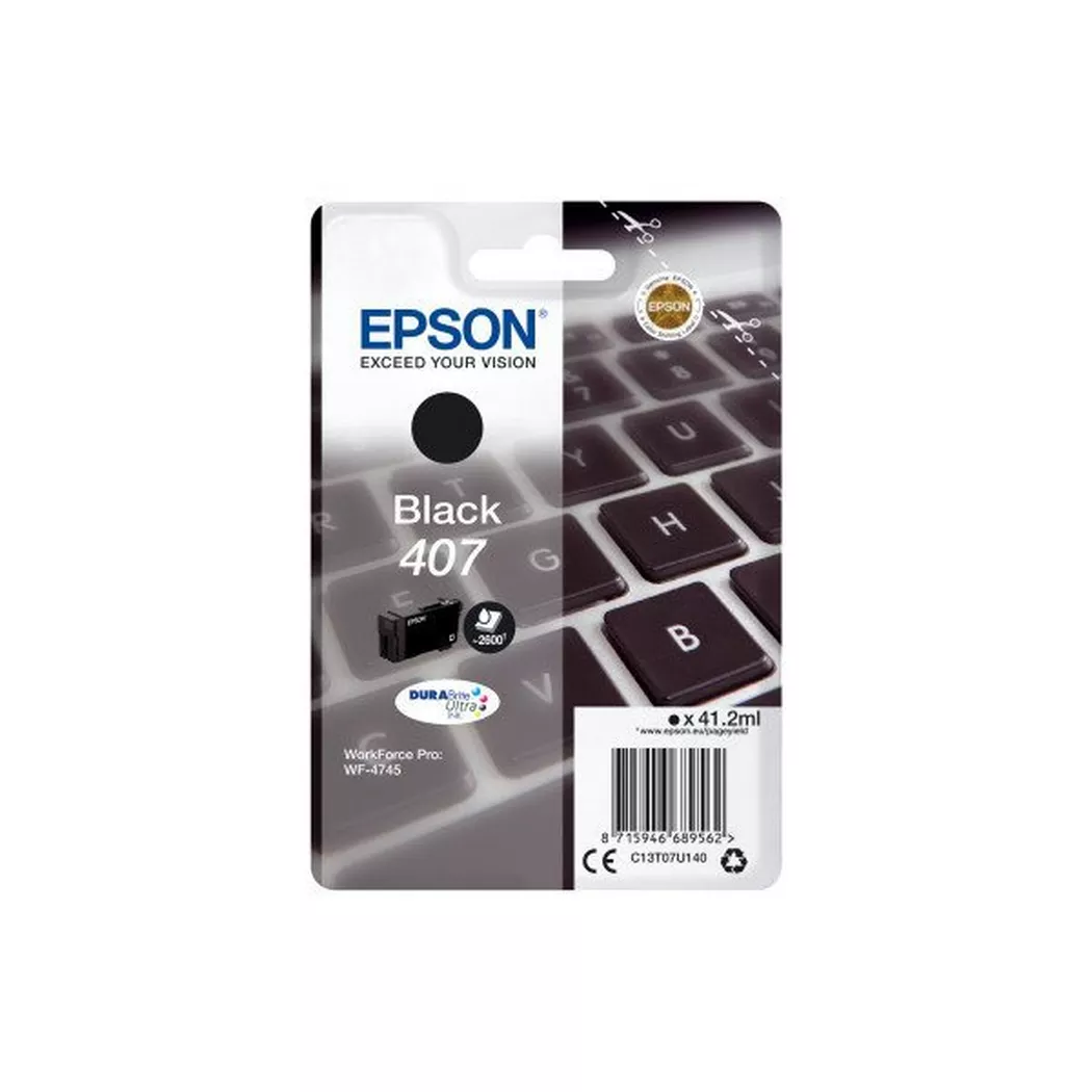 Epson – Tintenpatrone L schwarz T07U140 WF-4745 2600 Seiten, One Size