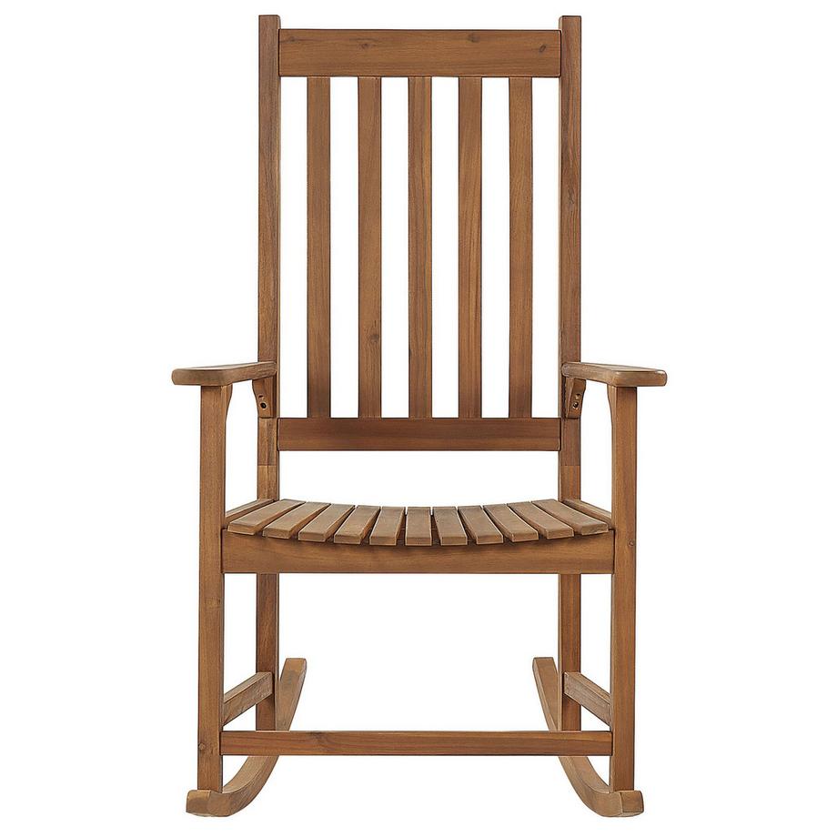 Beliani Poltrona a dondolo en Legno d'acacia Rustico BOJANO  
