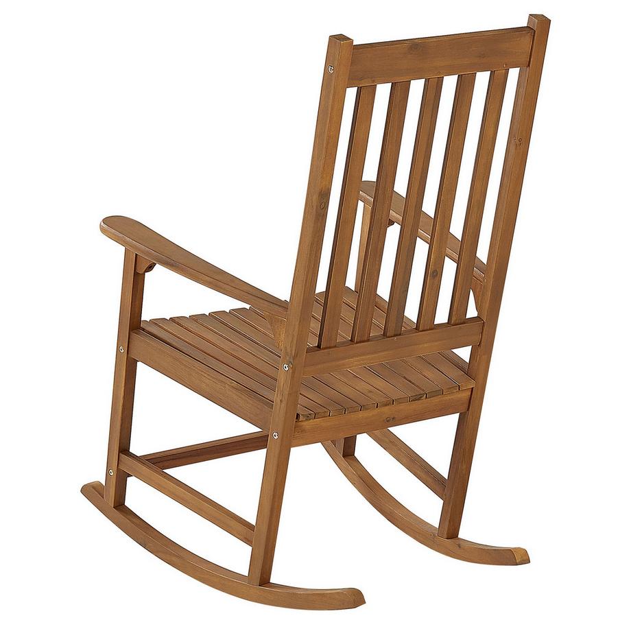 Beliani Poltrona a dondolo en Legno d'acacia Rustico BOJANO  