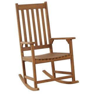 Beliani Fauteuil à bascule en Acacia Rustique BOJANO  