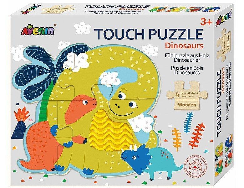 Image of Avenir Puzzle Fühlpuzzle Dinosaurier (4x4)