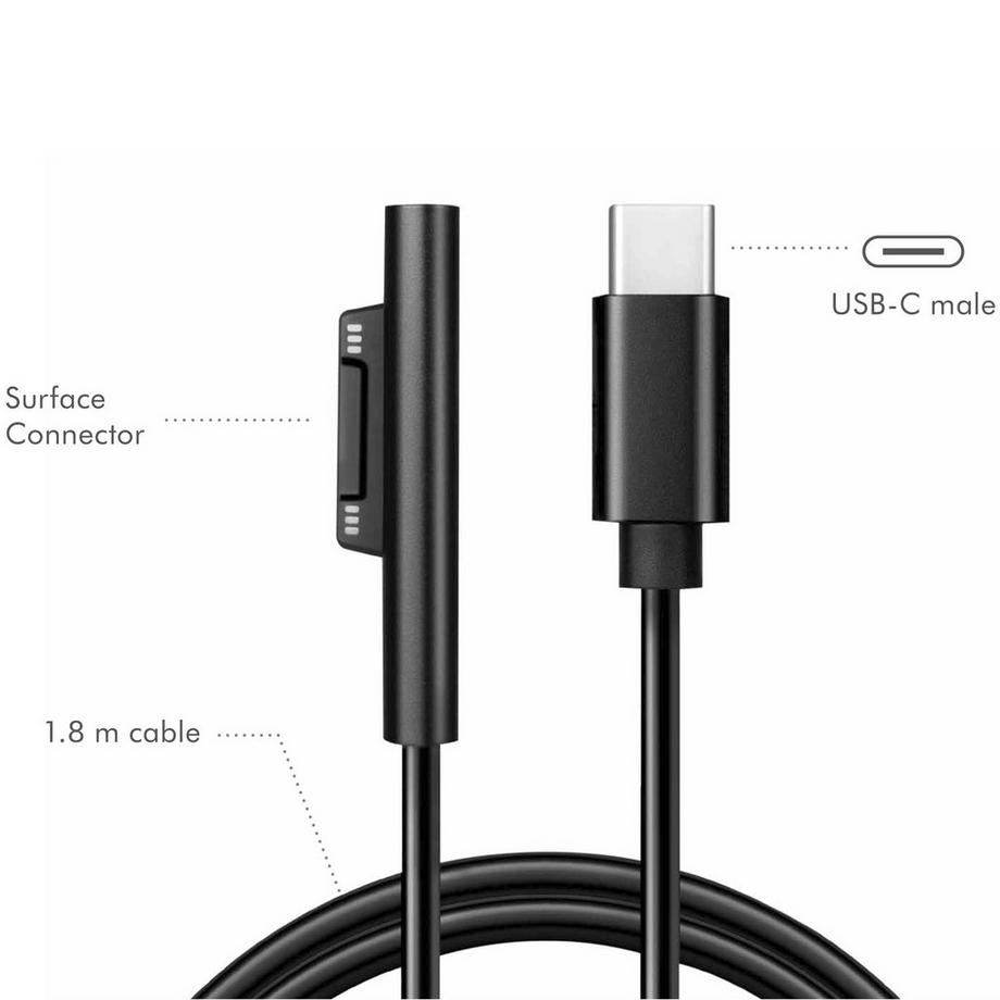 LogiLink  Cavo di ricarica USB-C Microsoft Surface 60W PD 1,8 m 