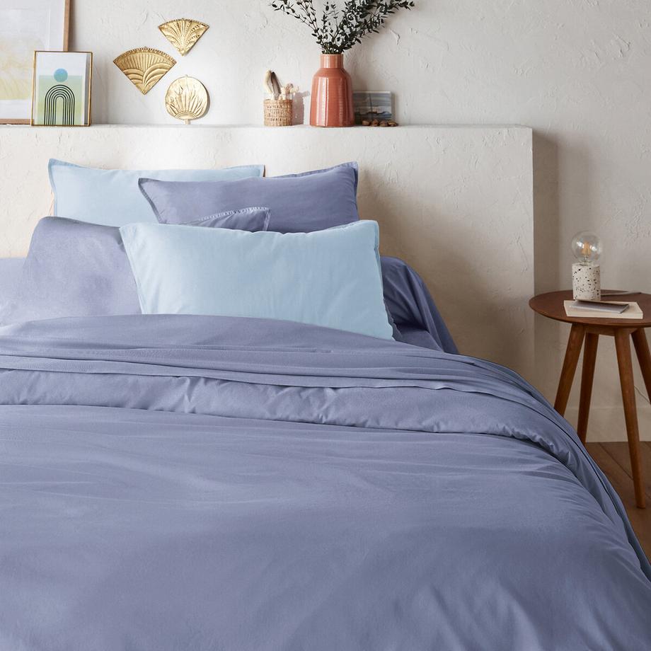 La Redoute Intérieurs Scenario Housse de couette unie en coton lavé  