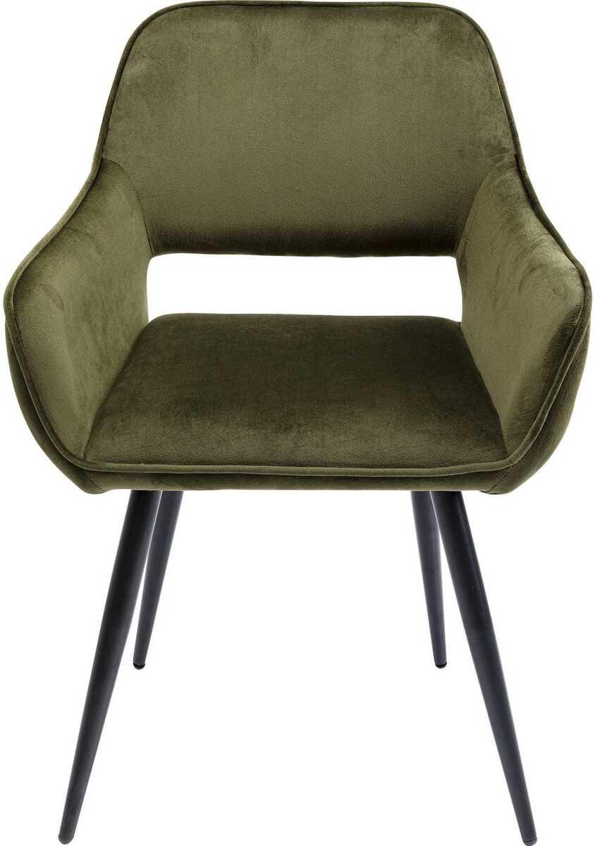 mutoni Chaise avec accoudoirs San Francisco vert foncé  