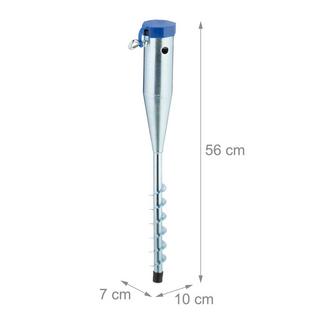 Northix Manchon en acier mis à la terre  
