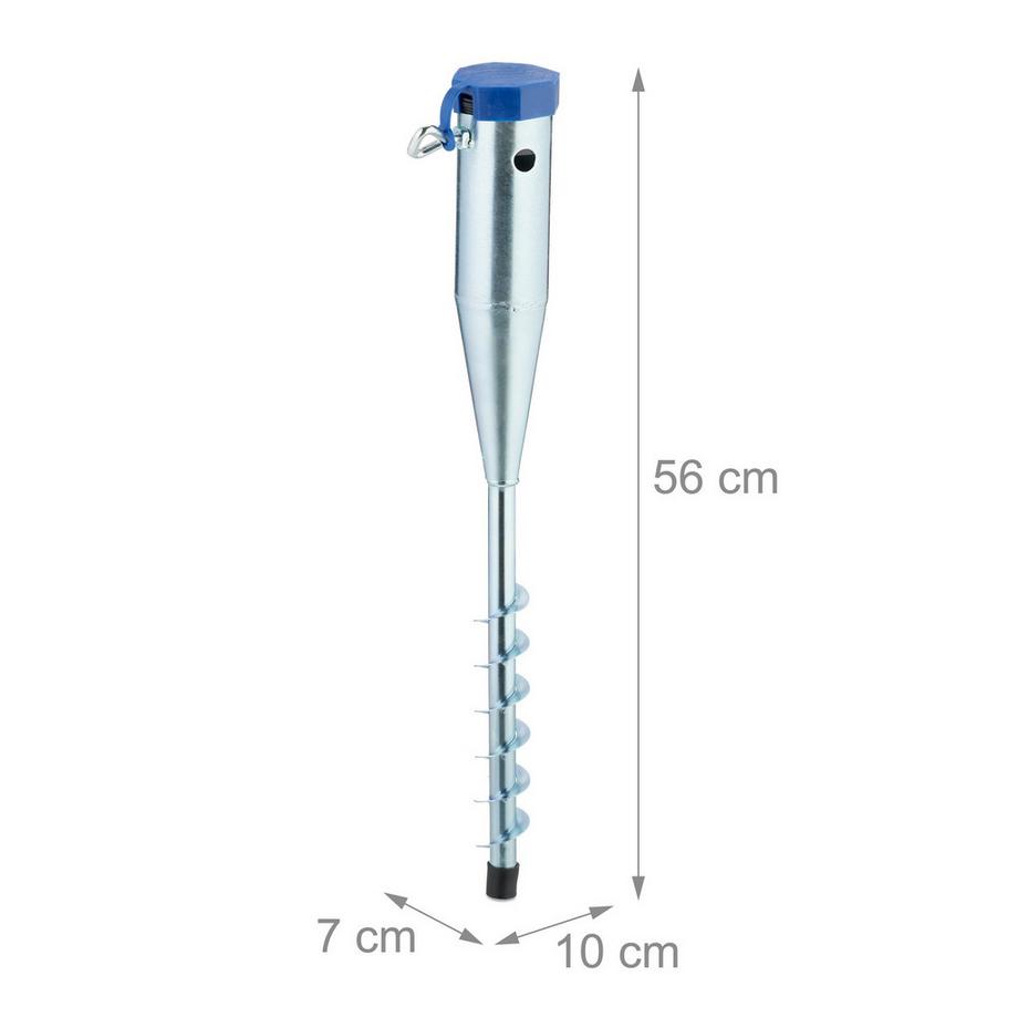Northix Manchon en acier mis à la terre  