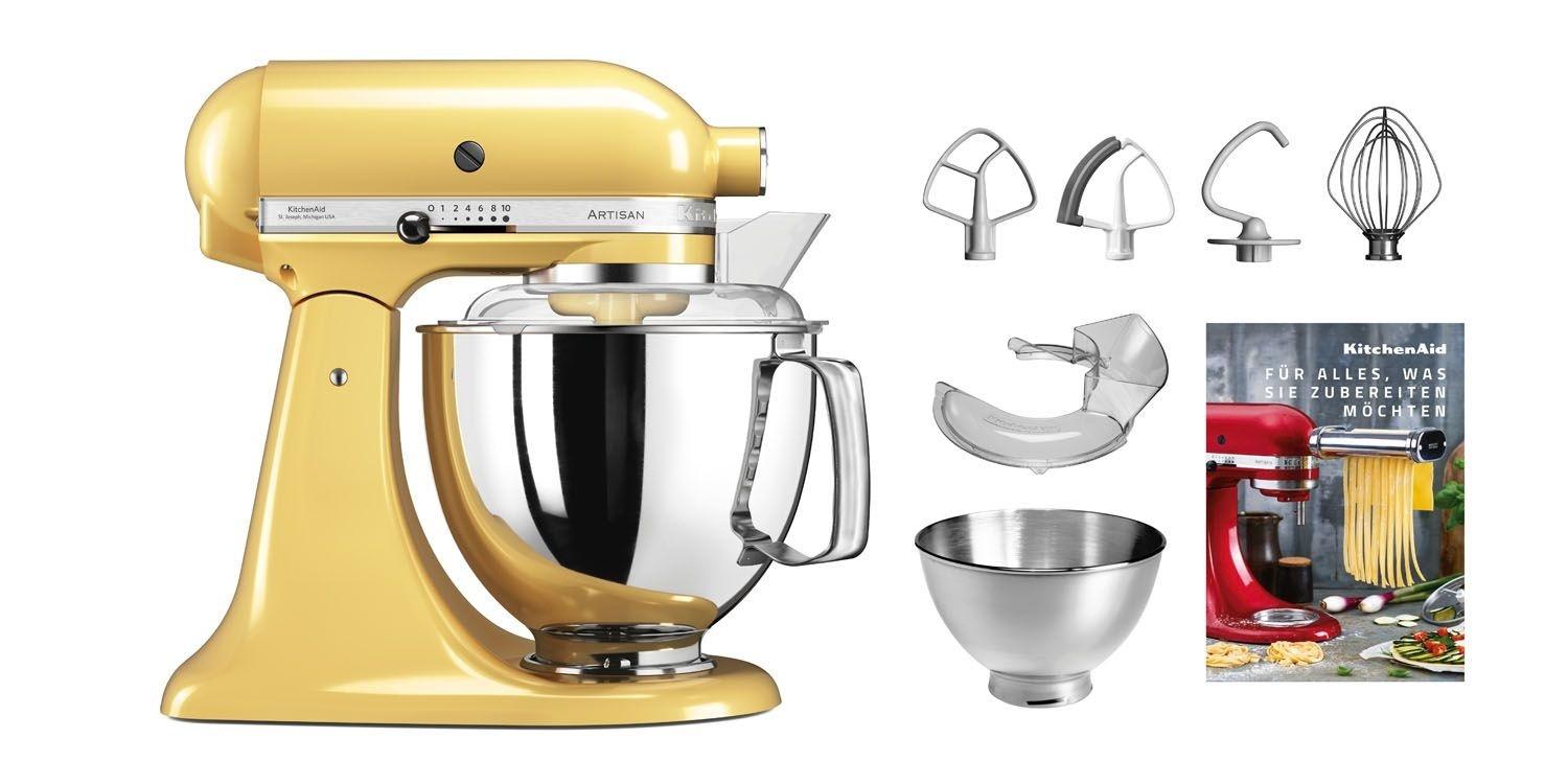 KitchenAid Artisan KSM200 Swiss Edition Pastellgelb Küchenmaschine 4
