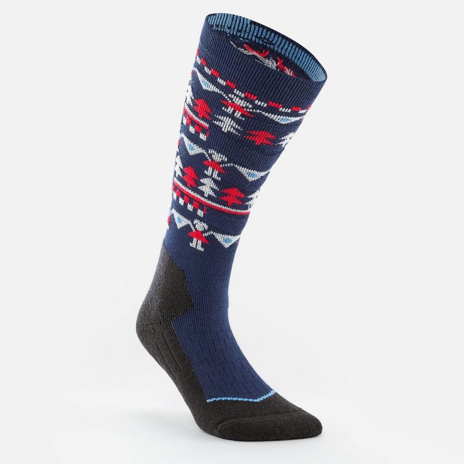 WEDZE Chaussettes de ski 100 à motifs pour enfants  