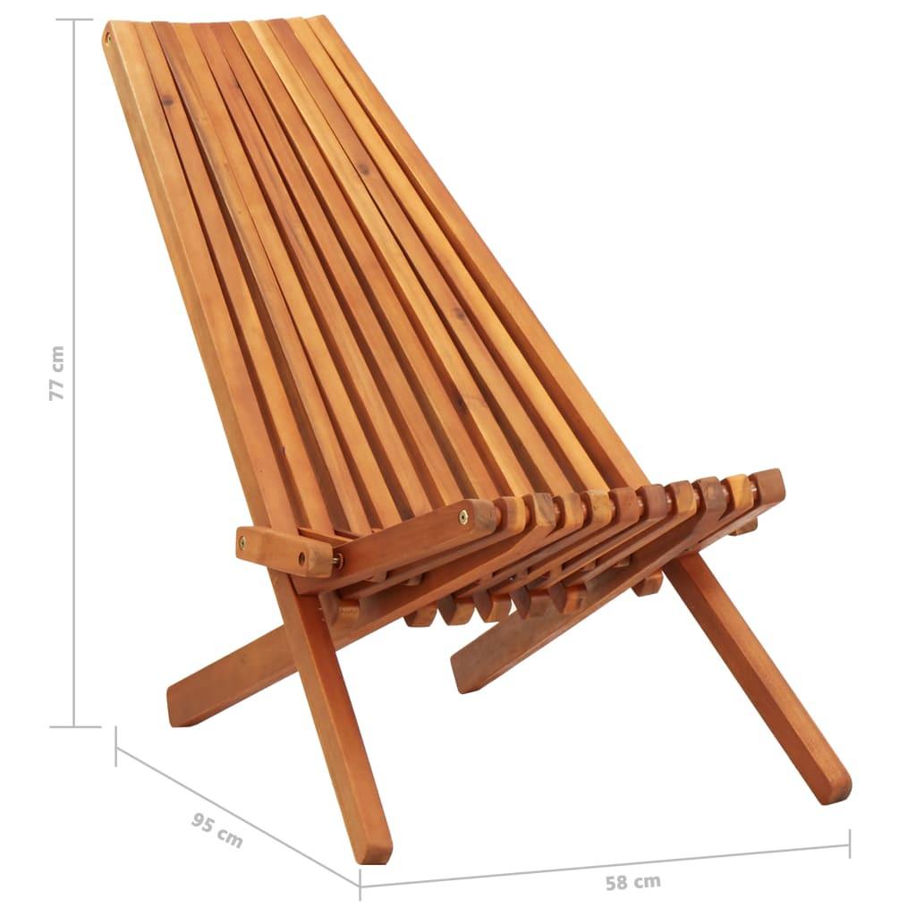 VidaXL Chaise d'extérieur bois  