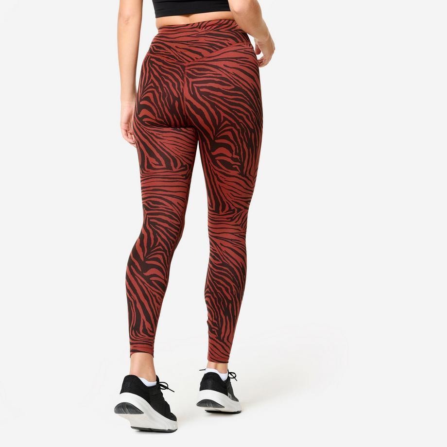 DOMYOS  Leggings donna cardio fitness vita alta poliestere 