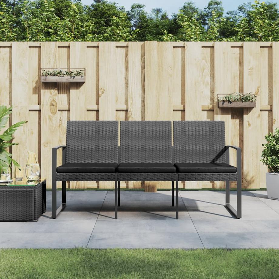 VidaXL Banc de jardin à 3 places polypropylène  