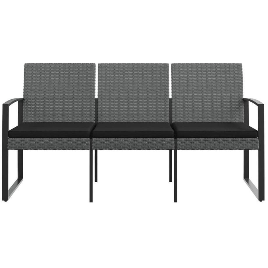 VidaXL Banc de jardin à 3 places polypropylène  