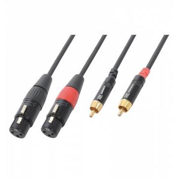 PD-Connex CX68-3 cavo audio 3 m 2 x XLR (3-pin) 2 x RCA Nero