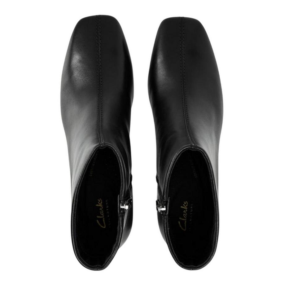 Clarks Fernie Leder Stiefeletten mit Seitlichem Reißverschluss  