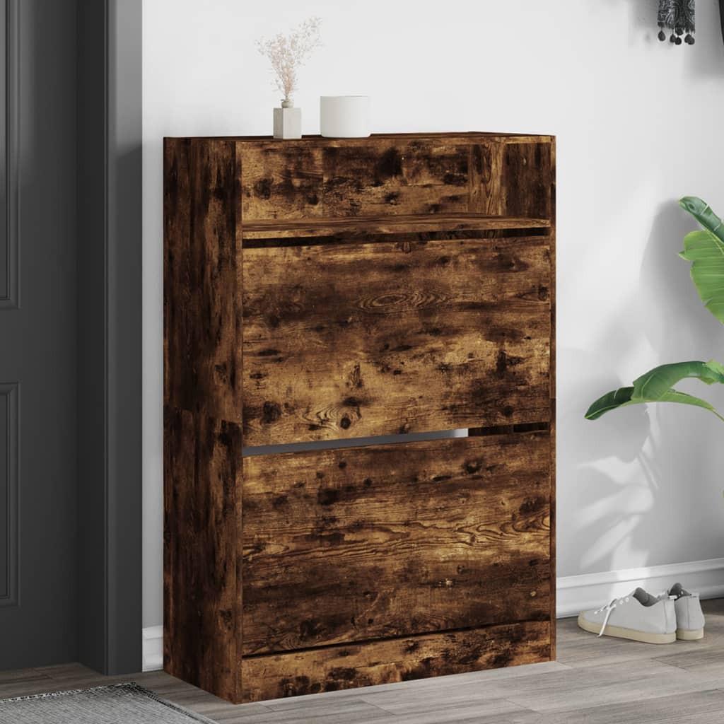 VidaXL Armoire à chaussures bois d'ingénierie  