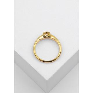 MUAU Schmuck  Solitaire Ring Diamant 0.30ct. Gelbgold 750 