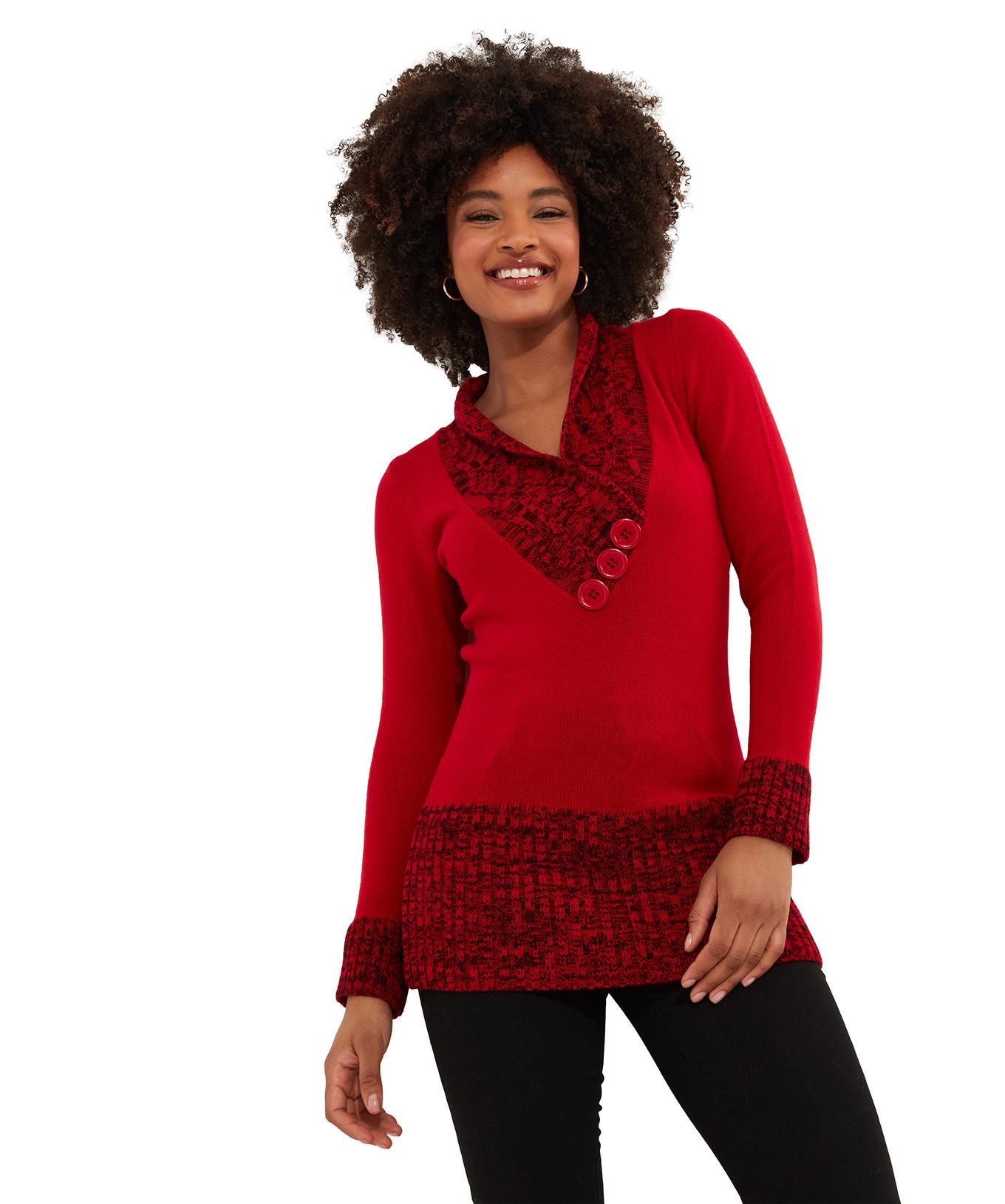 Joe Browns  Pullover mit Schalkragen und Knopfleiste 