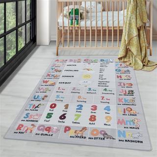 Paco Home Les lettres de tapis pour enfants paient des saisons  