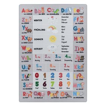 Kinderteppich Buchstaben Zahlen Jahreszeiten
