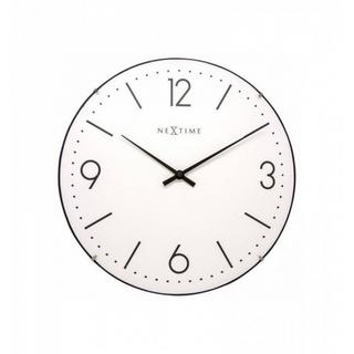 NeXtime Wanduhr Basic Ø 35 cm Weiss  