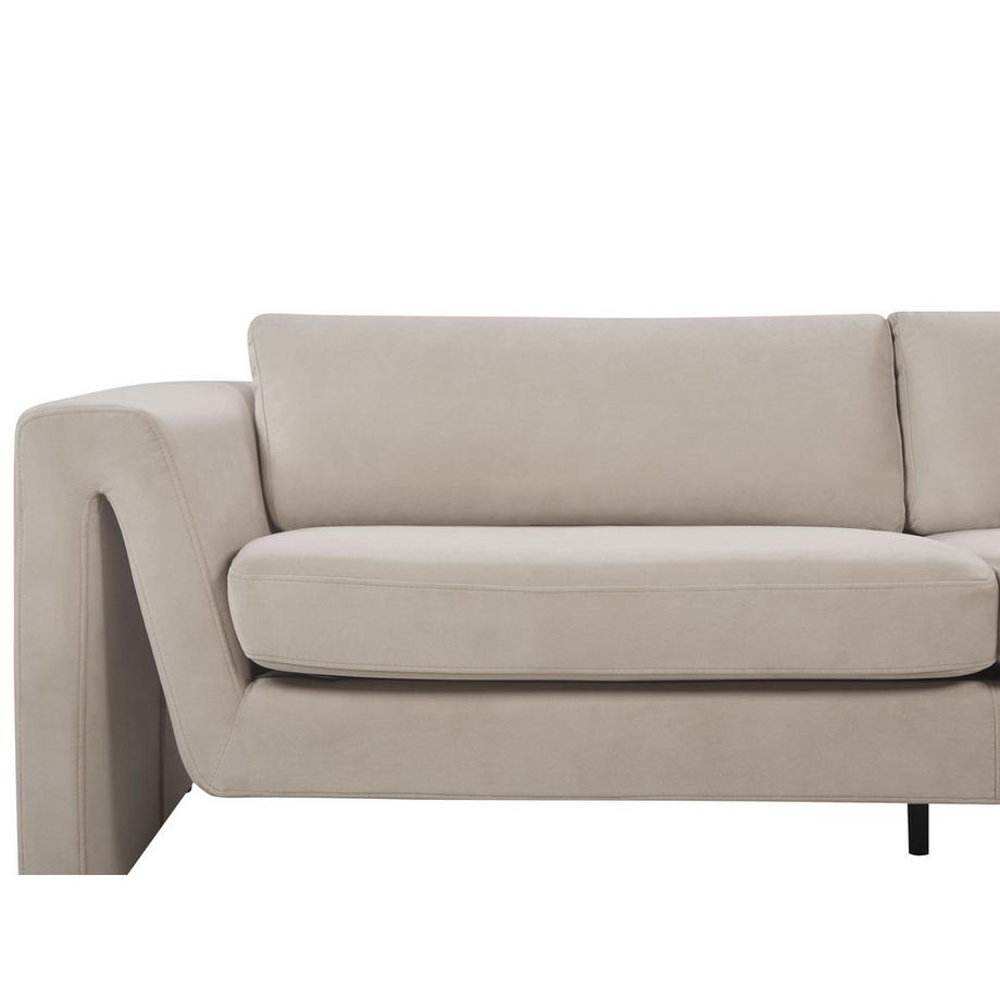 Beliani Canapé 3 places en Velours Moderne MAUNU  