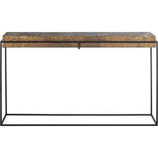 mutoni Table console Dover noir or 140x33  