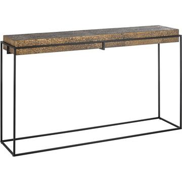 Table console Dover noir or 140x33