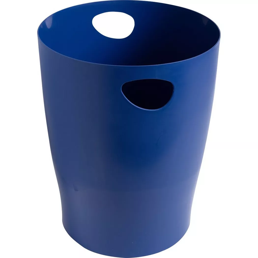 Exacompta Bee Blue Ecobin Waste Paper Bin Pack of 8, Navy Blue