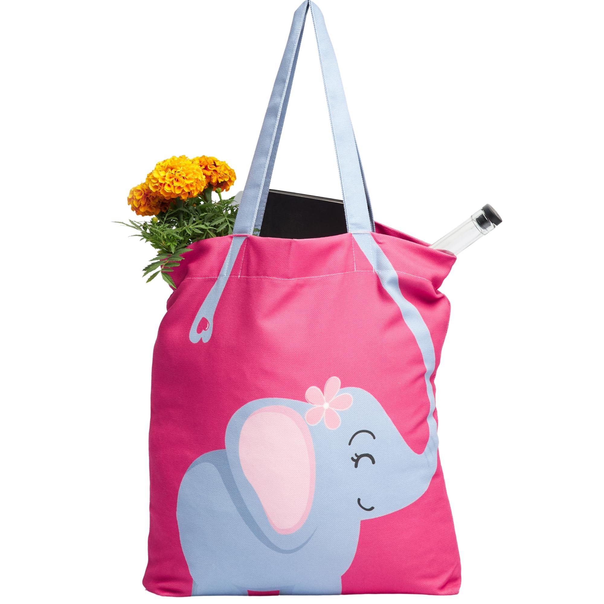 Only-bags.store Borsa Shopper Pieghevole Stampa Elefante  