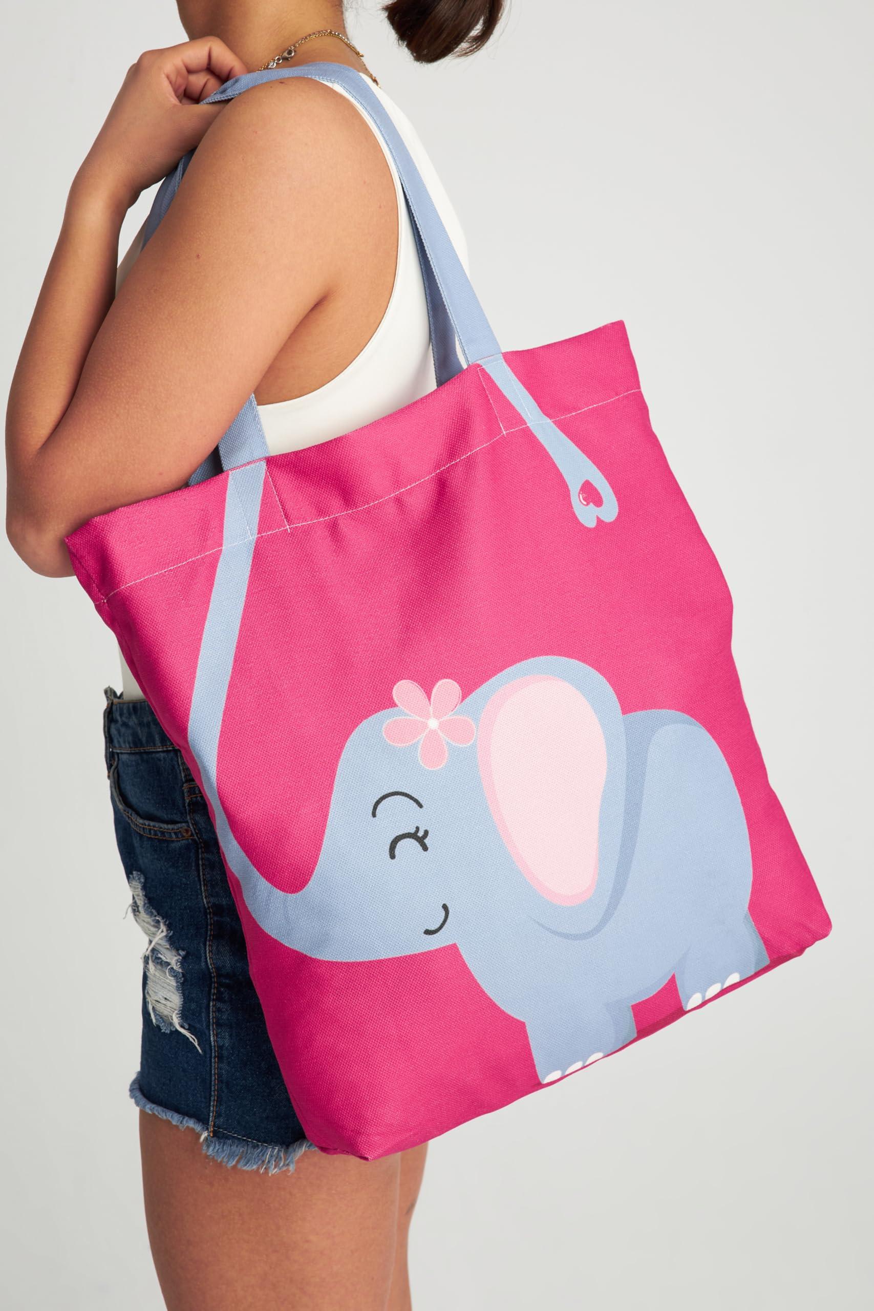 Only-bags.store Borsa Shopper Pieghevole Stampa Elefante  