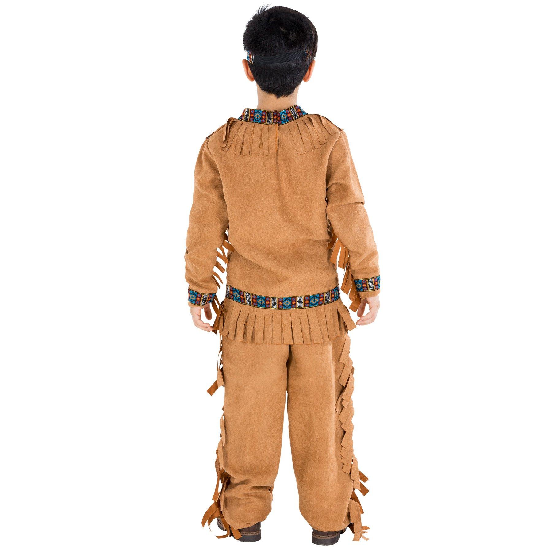 Tectake  Costume pour garçon indien Loup Solitaire 