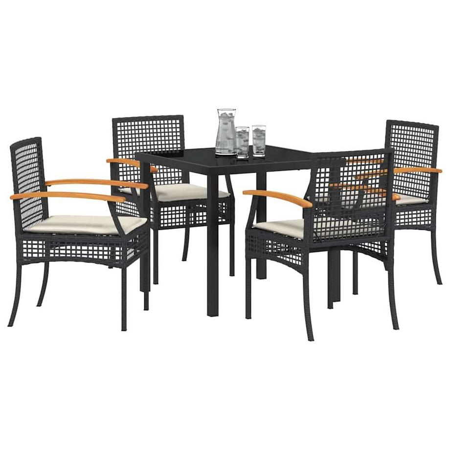 VidaXL Set da Pranzo per Giardino Rattan  