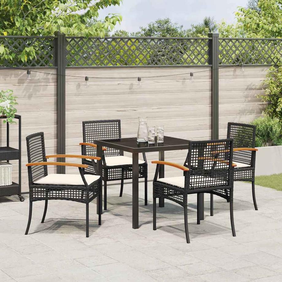 VidaXL Set da Pranzo per Giardino Rattan  