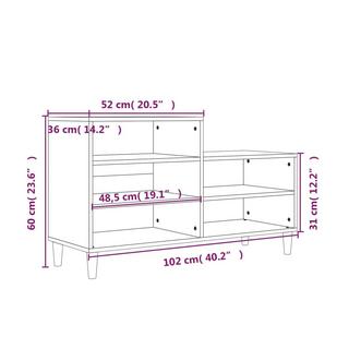 VidaXL Schuhregal holzwerkstoff  