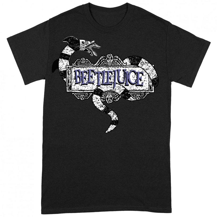 Beetlejuice T-shirt Logo Verme della Sabbia  