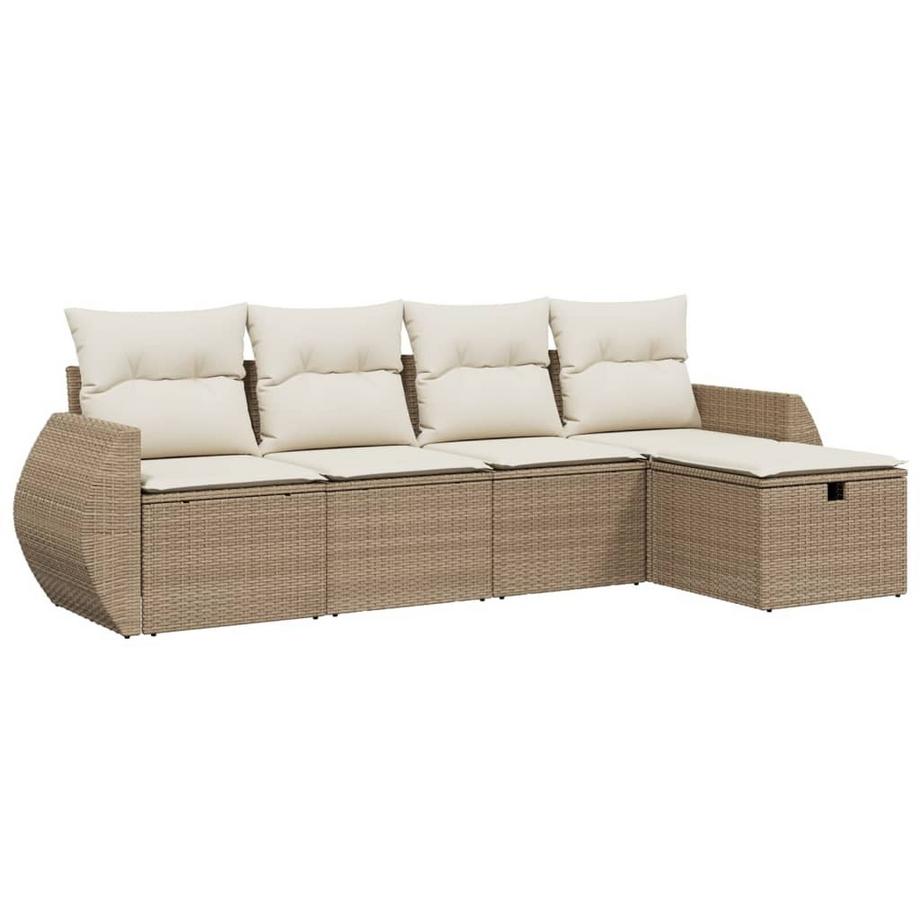 set divano da giardino Polirattan