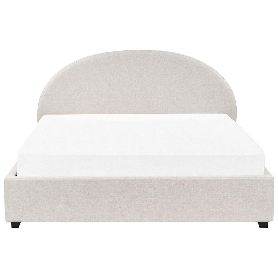 Beliani Letto contenitore en Tessuto Retrò VAUCLUSE  