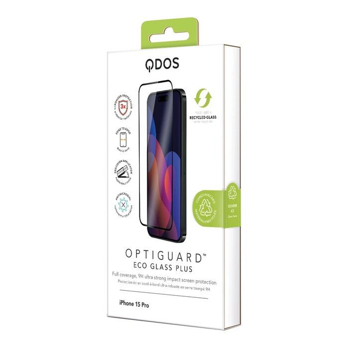 Qdos  Folie iPhone 15 Pro OptiGuard Eco Glass 