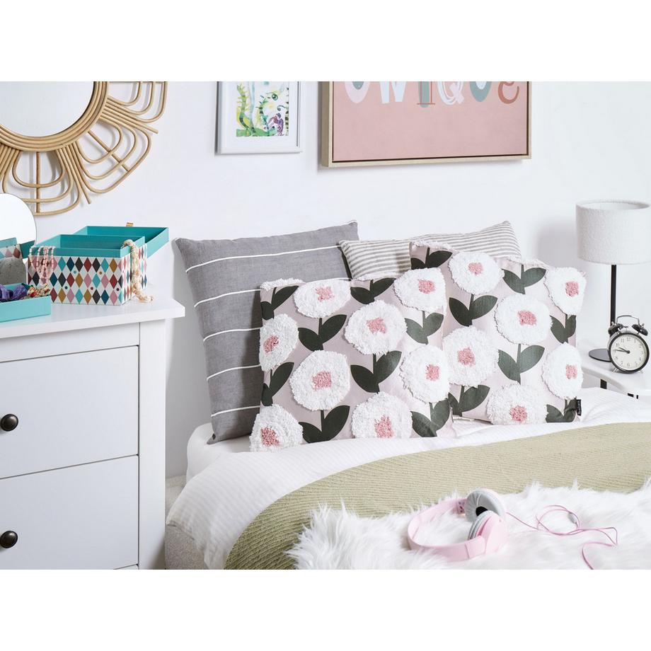 Beliani Lot de 2 coussins décoratifs en Coton Moderne KUNRI  