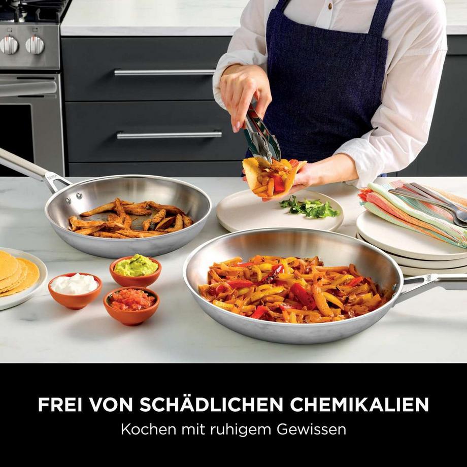 Ninja C90218DE EverClad Suppentopf Edelstahl  