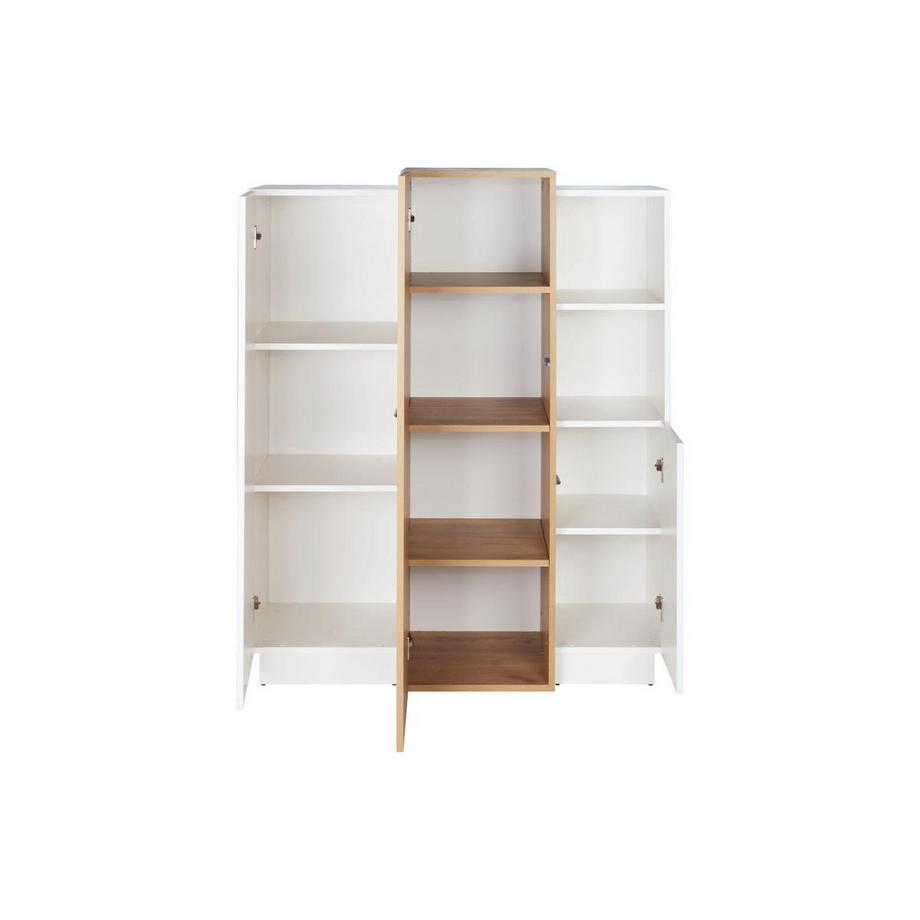 Vente-unique Buffet haut FRANCOLI 3 portes 2 niches chêne  