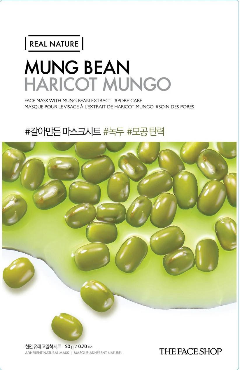 The Face Shop  Real Nature Face Mask With Mung Bean Extract 