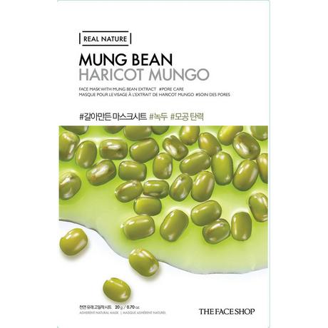 The Face Shop  Real Nature Face Mask With Mung Bean Extract 