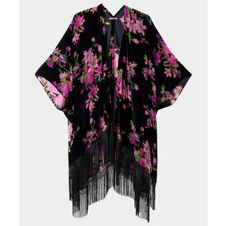 Joe Browns Kimono Frange Floreale Scuro  