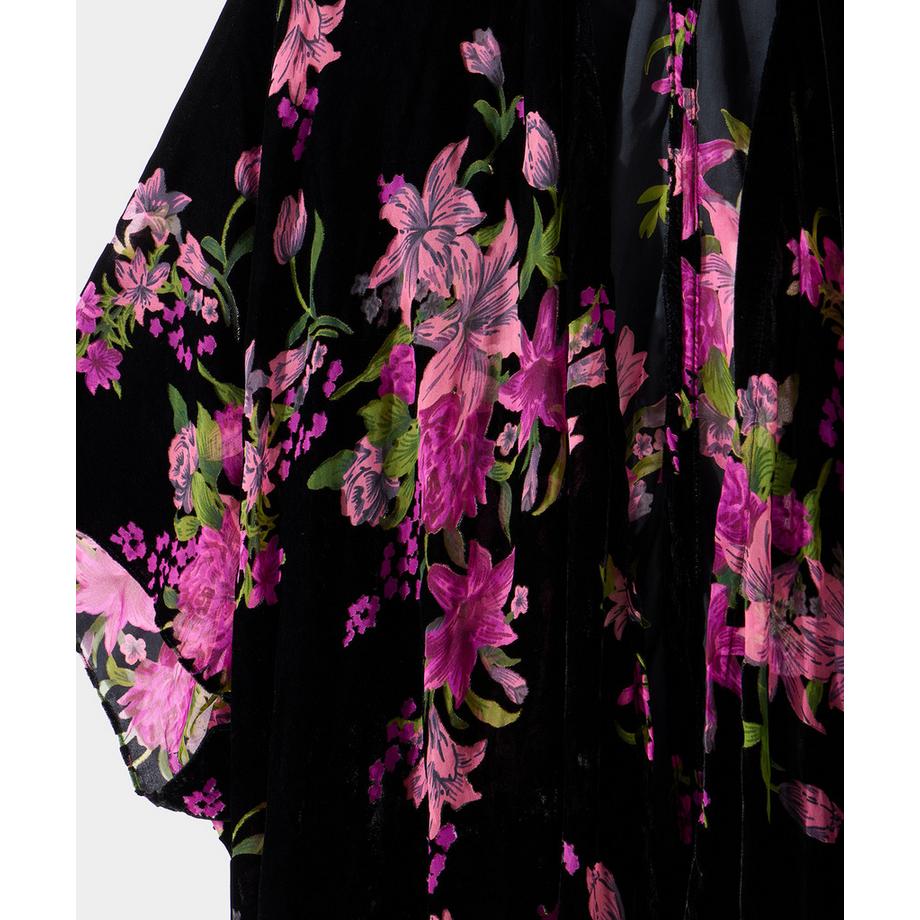 Joe Browns Dunkel geblümter Fransen Kimono  